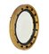 Antique Ebonised and Gilt Convex Mirror 5