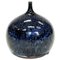 Vaso in ceramica smaltata blu di Bror Börsum, Svezia, anni '60, Immagine 1