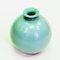 Green Flowerball Glass Vase by Harald Notini for Pukeberg, Sweden 1930s 2