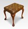 Vintage Leather Upholstered Stool 9