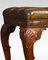 Vintage Leather Upholstered Stool 1