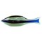 Poisson en Verre de Murano Bleu et Vert attribué à Antonio Da Ros pour Cenedese Murano, Italie, 1960s 1