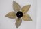Ceiling Light with Perforated Brass Petals, 1970s, Image 3