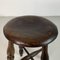 Vintage Edwardian Elm Stool 7