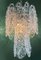 Lámpara de araña modelo Ragnatela de cristal de Murano atribuida a Mazzega, años 60, Imagen 4