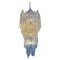 Lámpara de araña Ragnatela grande de cristal de Murano atribuida a Mazzega, años 60, Imagen 1