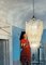 Lámpara de araña Ragnatela grande de cristal de Murano atribuida a Mazzega, años 60, Imagen 9