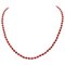 18 Karat Yellow Gold Necklace in Coral 1