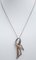 14 Karat Rose Gold and Silver Pendant Necklace with Coral and Diamonds 2