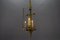 French Empire Style Glass and Bronze Pendant Light, 1950s 12