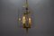 French Empire Style Glass and Bronze Pendant Light, 1950s, Image 15