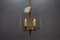 French Empire Style Glass and Bronze Pendant Light, 1950s 16