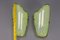 Mid-Century Modern Curved Green Glass Sconces, Germany, 1950s, Set of 2, Image 15