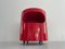 Giano Giano Vano Round Red Side Table by Emma Gismondi Schweinberger for Artemide Milan, Italy, 1970s 3