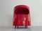 Giano Giano Vano Round Red Side Table by Emma Gismondi Schweinberger for Artemide Milan, Italy, 1970s, Image 3