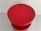 Giano Giano Vano Round Red Side Table by Emma Gismondi Schweinberger for Artemide Milan, Italy, 1970s 7