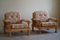 Danish Modern Brutalist Lounge Chairs in Oak attributed to Henning Kjærnulf, 1960s, Set of 2 15