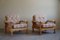 Danish Modern Brutalist Lounge Chairs in Oak attributed to Henning Kjærnulf, 1960s, Set of 2, Image 16