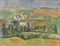 French School Artist, Country Landscape, Oil Painting on Board, Mid-20th Century, Framed 2