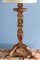 French Painted Carved Wood Lamps, Early 20th Century, Set of 2 9