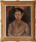 Leonard Bordes, Portrait of a Young Boy, Oil on Canvas, 1940s, Framed 7