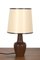 Lámpara de mesa vintage de teca, Imagen 1