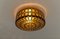 Round Ring Glass Flush Mount Ceiling / Wall Light from Limburg, 1960s 4