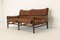 Leather Kontiki Sofa & Coffee Table from Arne Norell Ab, 1970s, Set of 2 3