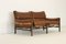 Leather Kontiki Sofa & Coffee Table from Arne Norell Ab, 1970s, Set of 2 5