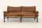 Leather Kontiki Sofa & Coffee Table from Arne Norell Ab, 1970s, Set of 2 1