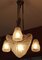Lampe à Suspension Art Déco par David Gueron pour Verrerie d'Art Degué, France, 1930s 10