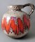 German Fat Lava Colored and Glazed Ceramic Pitcher with Handle from Scheurich, 1968 2