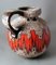 German Fat Lava Colored and Glazed Ceramic Pitcher with Handle from Scheurich, 1968 10