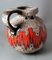 German Fat Lava Colored and Glazed Ceramic Pitcher with Handle from Scheurich, 1968, Image 10