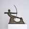 Victor Demanet, arquero Art Déco, años 20, bronce, Imagen 14