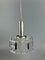 Glass & Metal Ceiling Lamp from Hillebrand Lighting, Germany, 1970s, Image 10