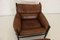 Leather Kontiki Armchair & Stool with Table from Arne Norell AB, 1970s, Set of 3, Image 12