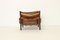 Leather Kontiki Armchair & Stool with Table from Arne Norell AB, 1970s, Set of 3, Image 11
