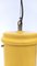 Lámpara colgante industrial posmoderna de vidrio acrílico y aluminio barnizado en amarillo, Italia, Imagen 7