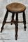 Georgian Elm Tavern Stool, 1830s 6