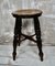 Georgian Elm Tavern Stool, 1830s, Image 2