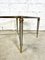 Coffee Table in Glass and Brushed Steel, 1980s 3
