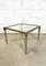 Coffee Table in Glass and Brushed Steel, 1980s 4