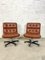 Brown Swivel Lounge Chairs, 1980s, Set of 2 1