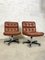 Brown Swivel Lounge Chairs, 1980s, Set of 2 2