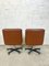 Brown Swivel Lounge Chairs, 1980s, Set of 2 10