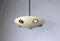 Ceiling Light in Lacquered Aluminum and Brass from Lumen Milano, 1950s 1