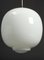 Vintage Opaline Glass Pendant by Vilhelm Lauritzen for Louis Poulsen, Image 7