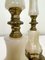 Louis XVI Style Brass and Marble/Onyx Table Lamps, 1940s, Set of 2 13