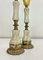 Tischlampen aus Messing & Marmor/Onyx im Louis XVI Stil, 1940er, 2er Set 4